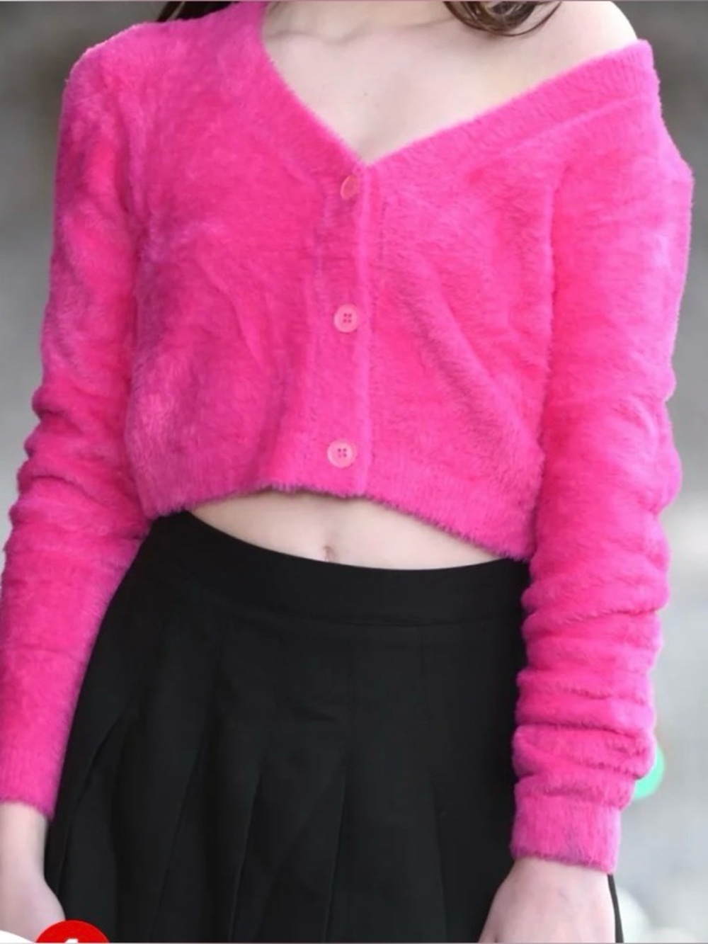 🩷 Hot Pink Katie J NYC Mara Cardigan 🩷